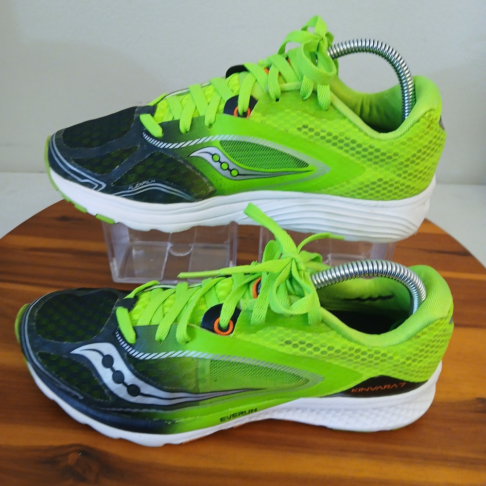 Saucony Kinvara 7 Mens Size 8 Green Running Shoes Sneakers S20298-1